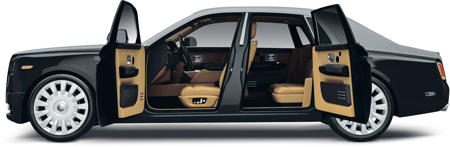 Rolls Royce Limo with Suicide doors open